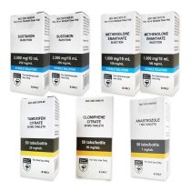 Pack 2GETMUSCLE - Ciclo di guadagno di massa secca per atleti confermati (steroidi iniettabili Sustanon / Primobolan) (Hilma)