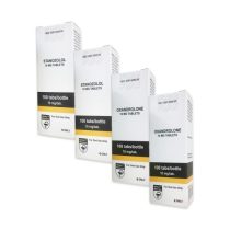 Pacote 2GETMUSCLE - Ganho de massa seca (esteróides orais Winstrol / Anavar) (Hilma)