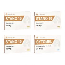Pack 2GETSHREDDED - Cycle Sèche (Stéroides Oraux Stanozolol / Cytomel) A-Tech Labs – Image 1