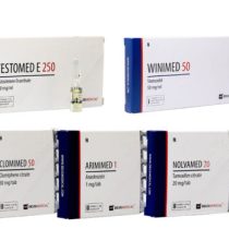 Pack 2GETMUSCLE Dry Mass Gain Testosteron Enanthate + Stanozolol Deus Medical