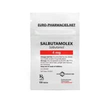 Salbutamolex (salbutamol) - 4mg/tab -100 tab/bag - Euro Pharmacies - USA Domestic